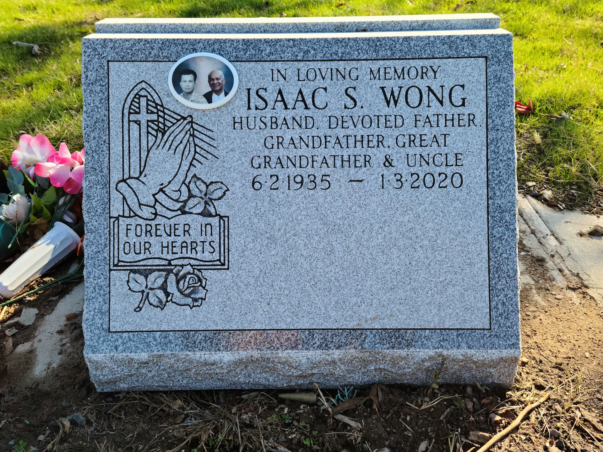 Granite Grave Monument hand-carved by NJ Grave Monuments in NJ — image 1